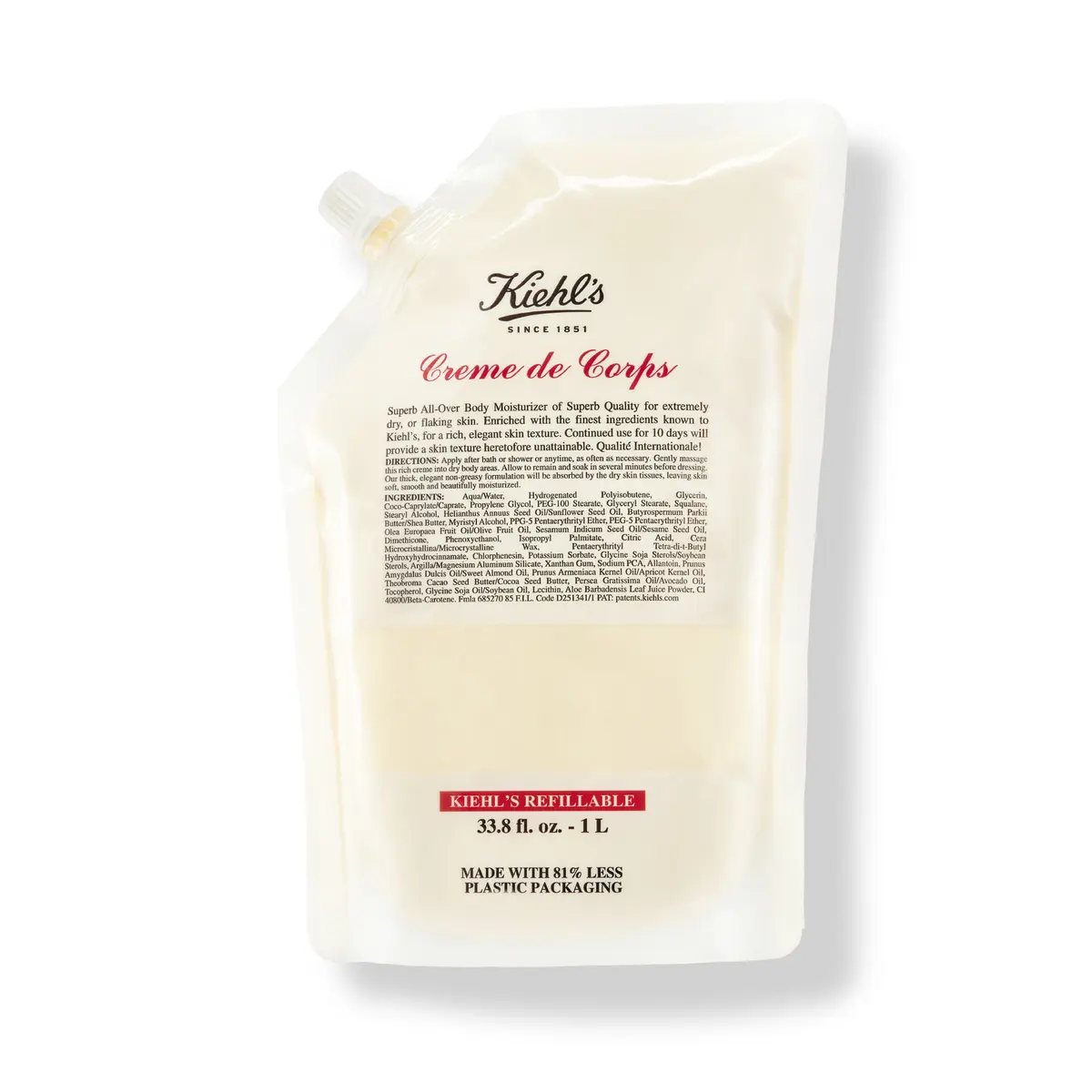 Kiehl’s Creme De Corps Body Lotion 1000 ml
