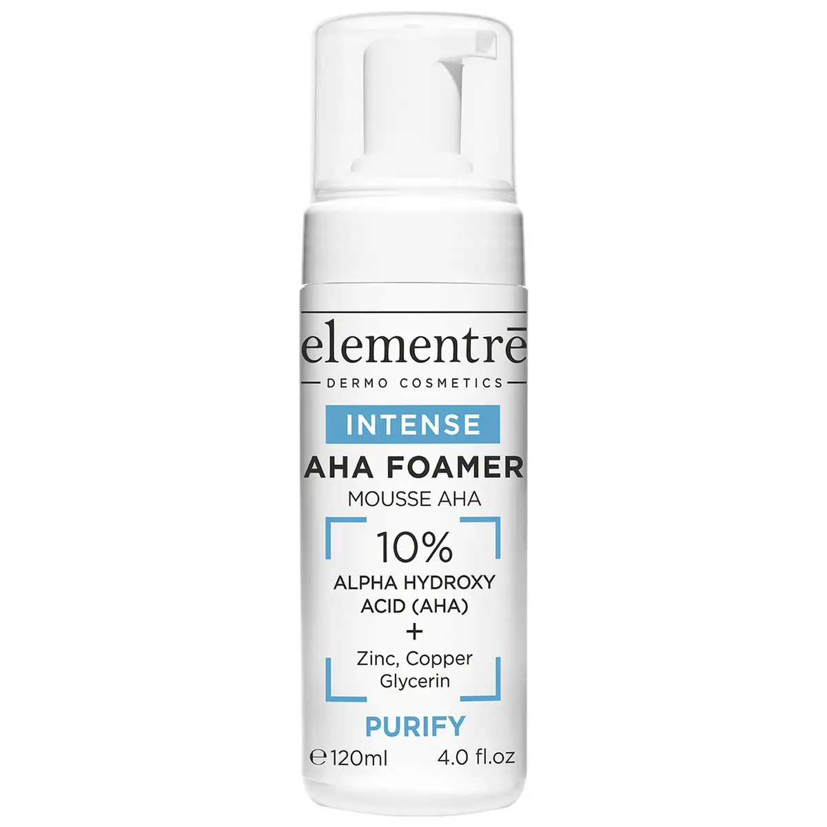 elementrē AHA Foamer - 10% Alpha Hydroxy Acid 120 ml