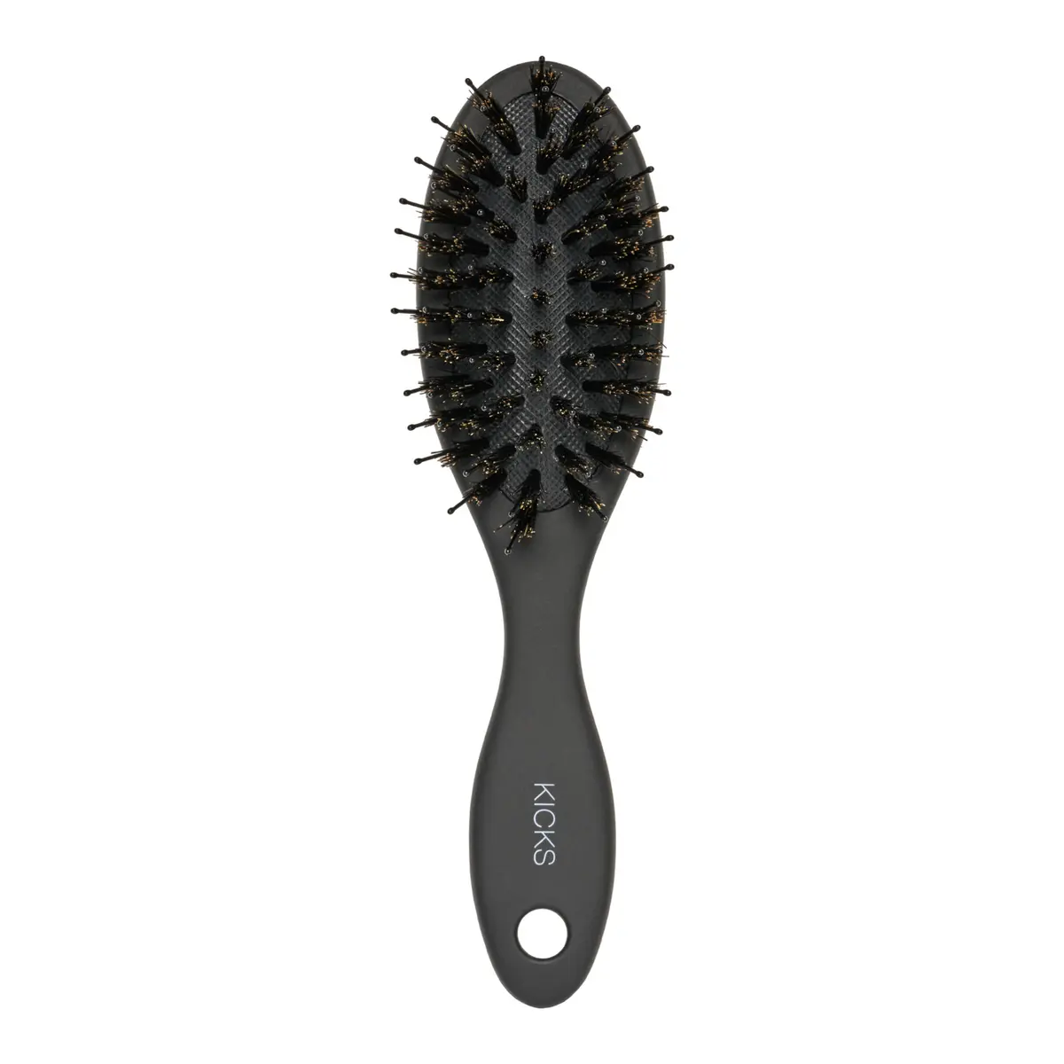 KICKS Beauty Glow Brush Matte Black Travel Size