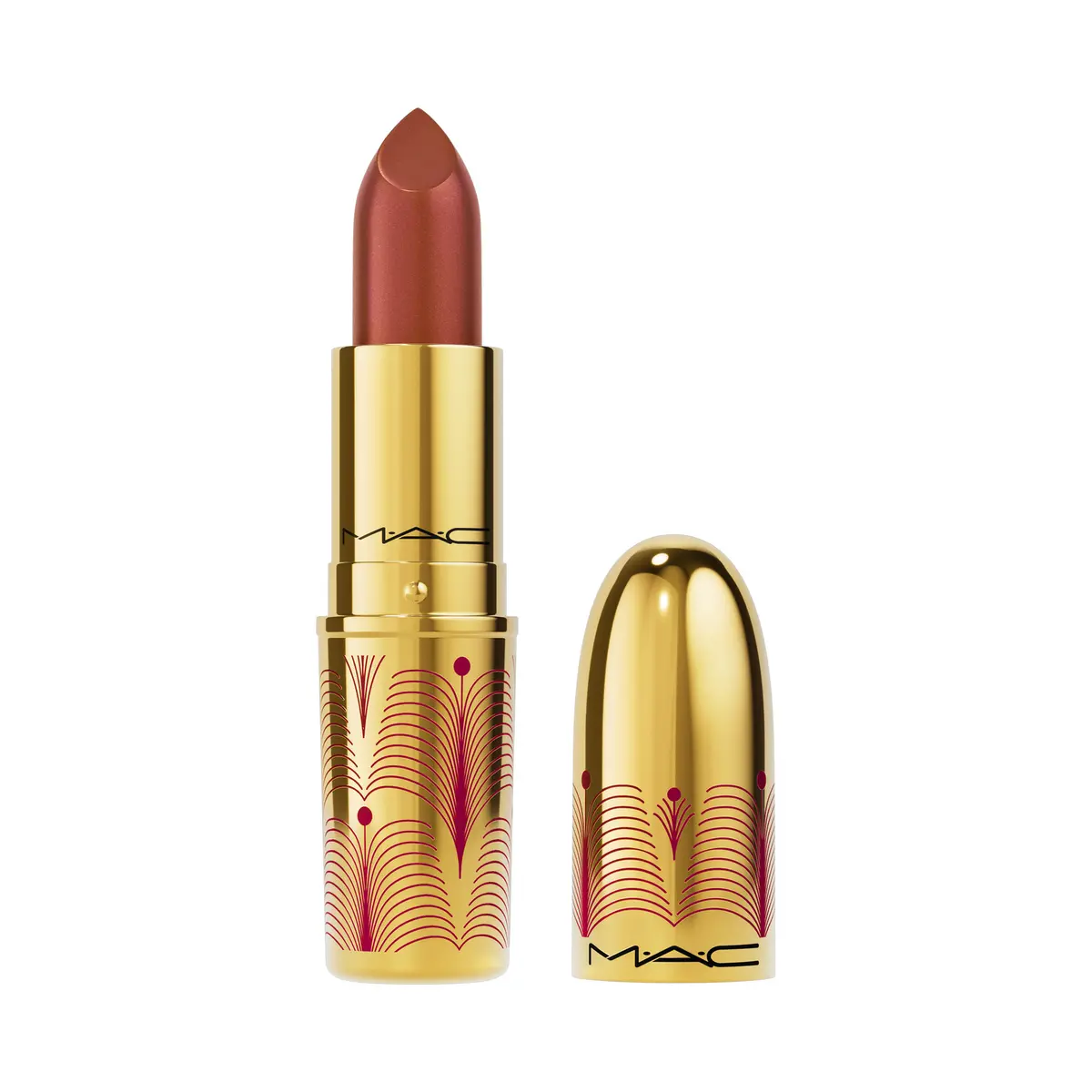 MAC Frost Lipstick Brushed In Bronze