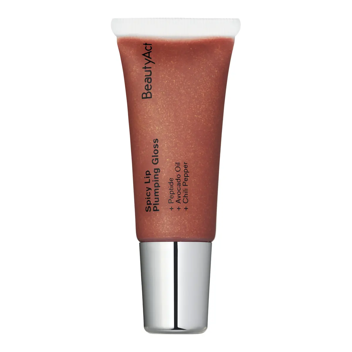 BeautyAct Spicy Lip Plumping Gloss Mocca Spice Glitter