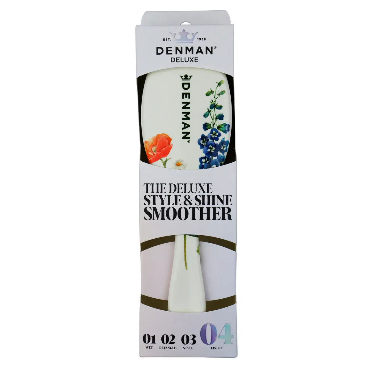 Denman D81M The Deluxe Style & Shine Smoother Floral Fantasies
