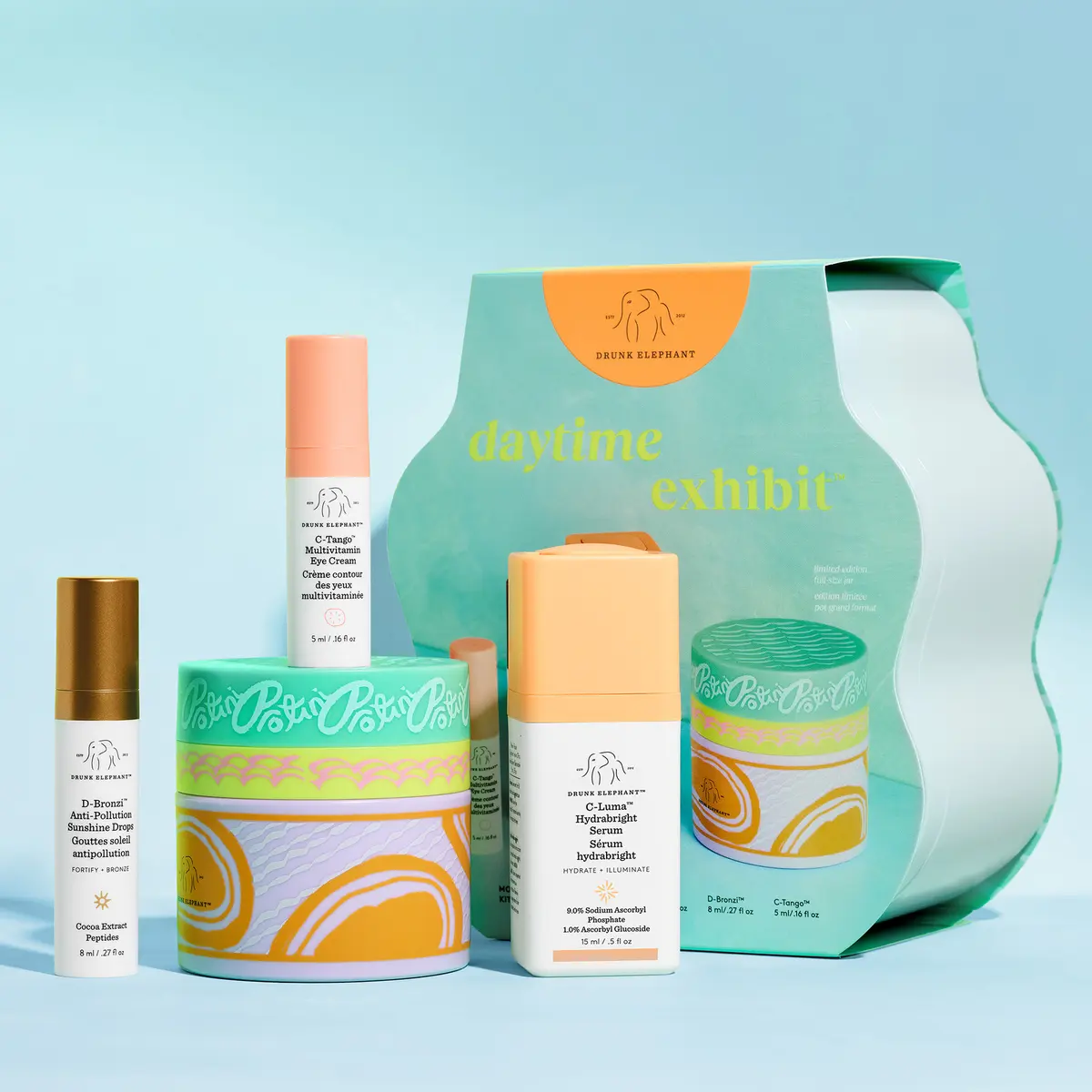 Drunk Elephant Daytime Exhibit Kit