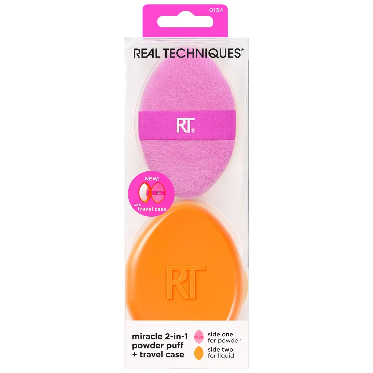 Real Techniques Miracle 2-In-1 Powder Puff + Travel Case Real Techniques Miracle 2-In-1 Powder Puff + Travel Case