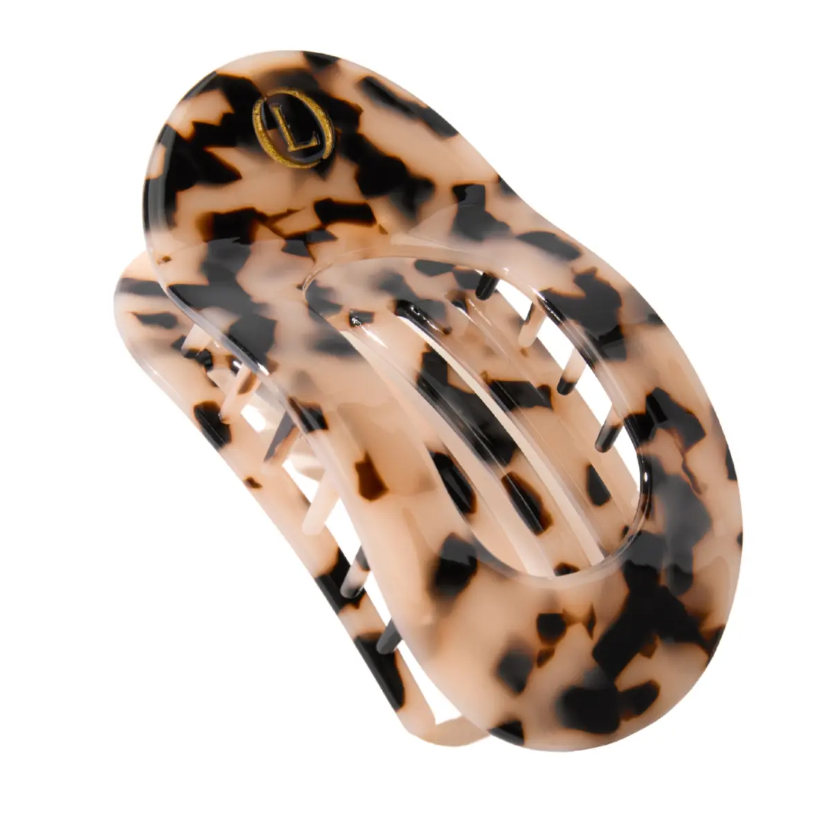 Lenoites Eco-Friendly Flat Hair Clip Nude Leopard