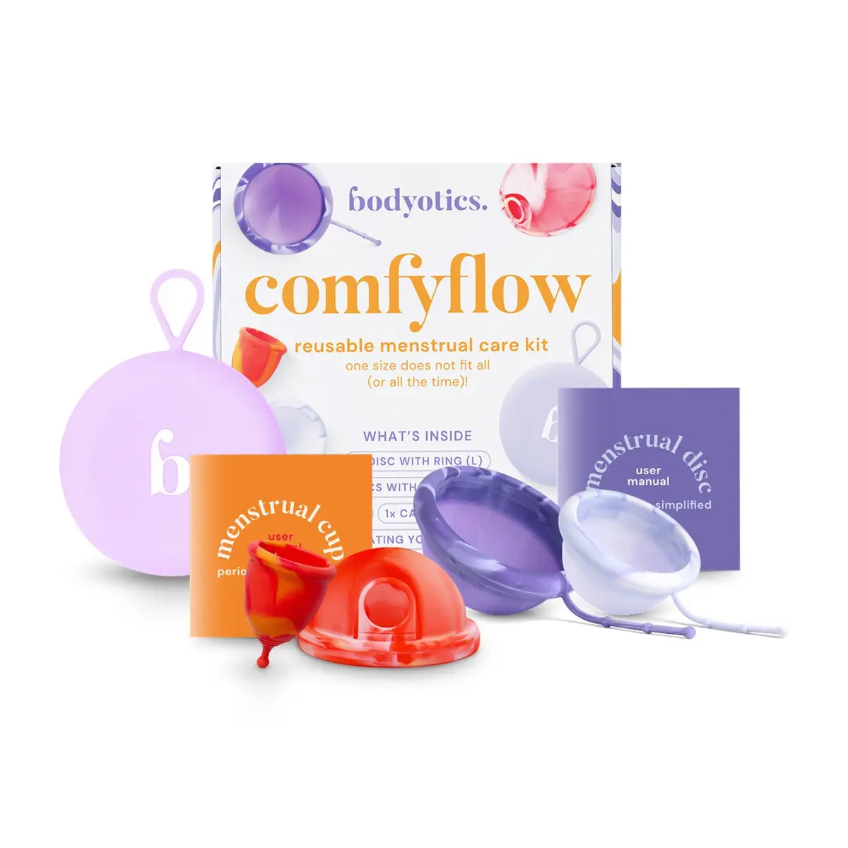 Bodyotics ComfyFlow Reusable Period Care Set 4 pcs