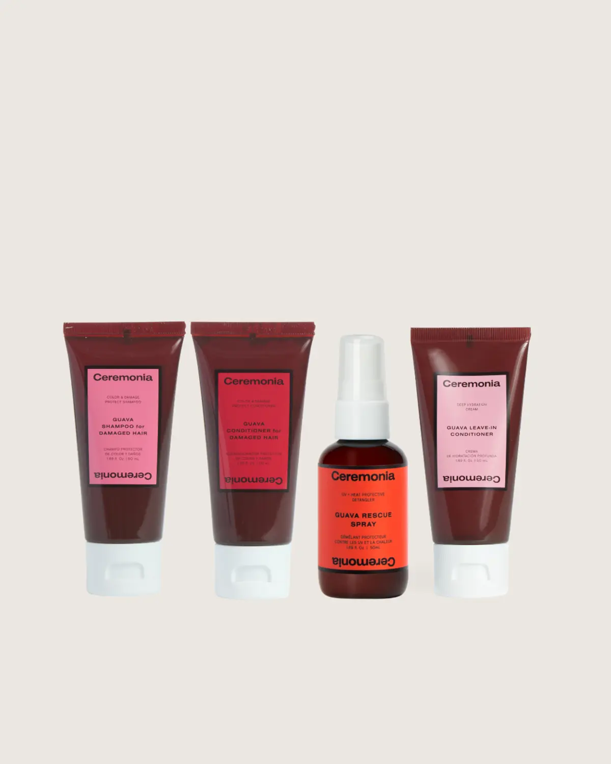 Ceremonia Guava Travel Kit 4 pcs