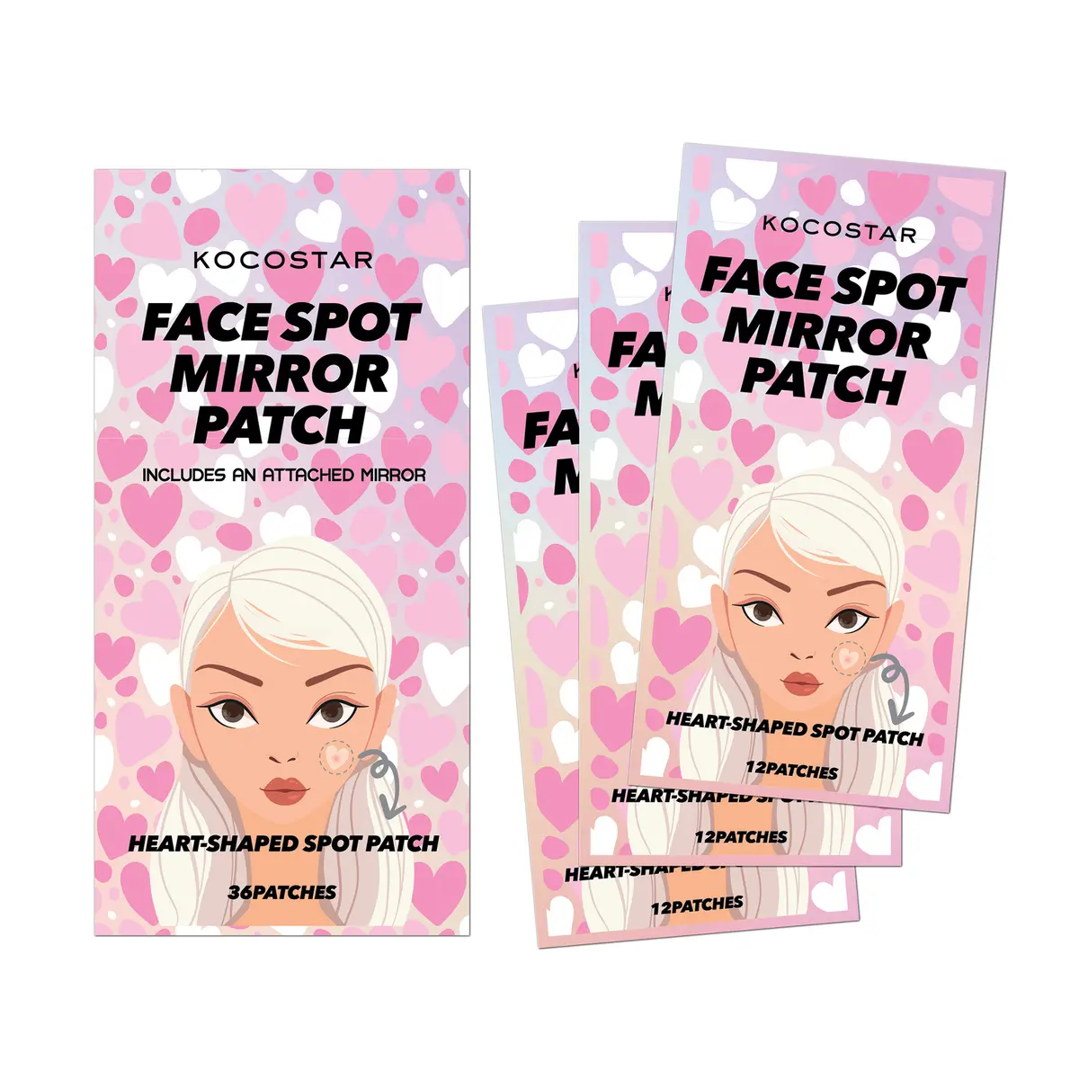 Kocostar Face Spot Mirror Patch 36 pcs