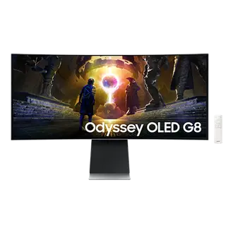 34" Odyssey OLED G8 G85SD UWQHD 175Hz Smart Gamingskjerm