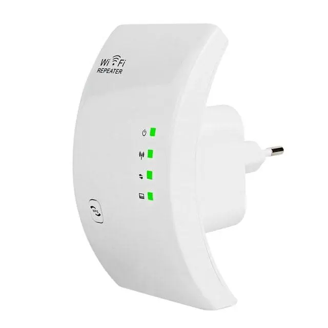Trådløs Wi-Fi Repeater - Hvit