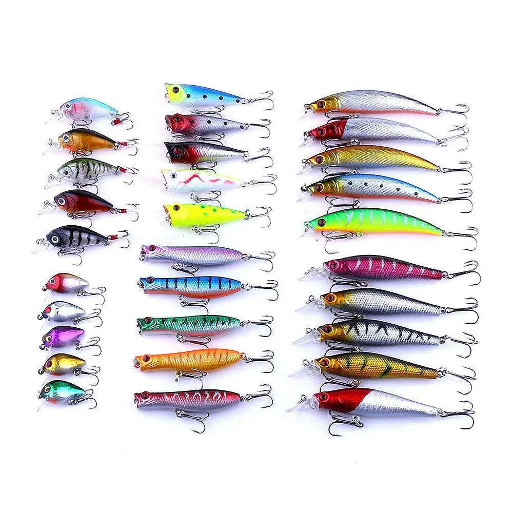 30 fiskesluk wobbler, Minnow mixed, Spinnare