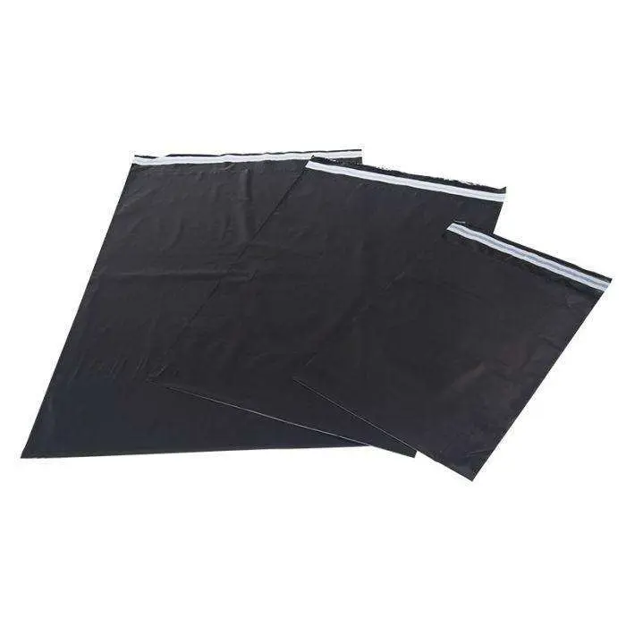 100 stk Sort e-handelspose/postordrepose - 25 x 35 cm