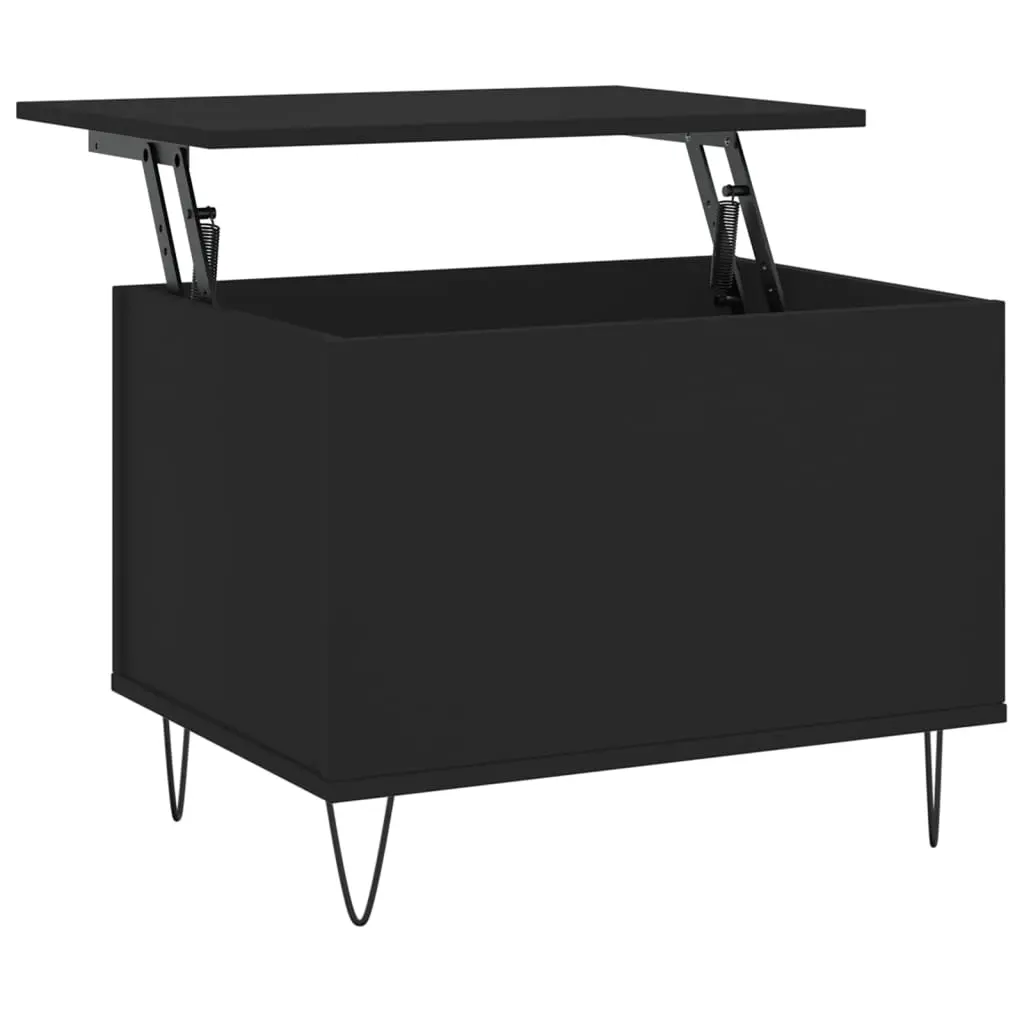 vidaXL Salongbord svart 60x44,5x45 cm konstruert tre