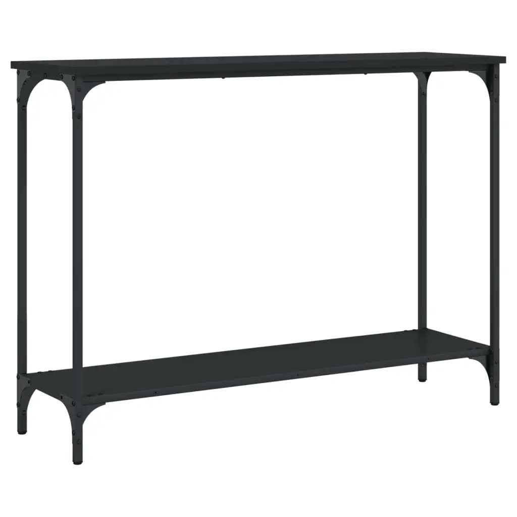 vidaXL Konsollbord svart 101x30,5x75 cm konstruert tre