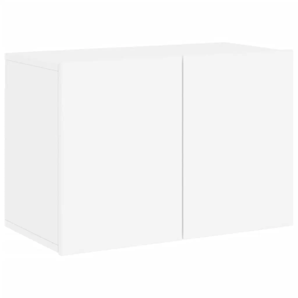 vidaXL Vegghengt TV-benk hvit 60x30x41 cm