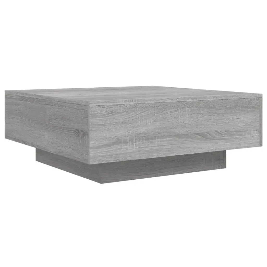 vidaXL Salongbord grå 80x80x31 cm konstruert tre