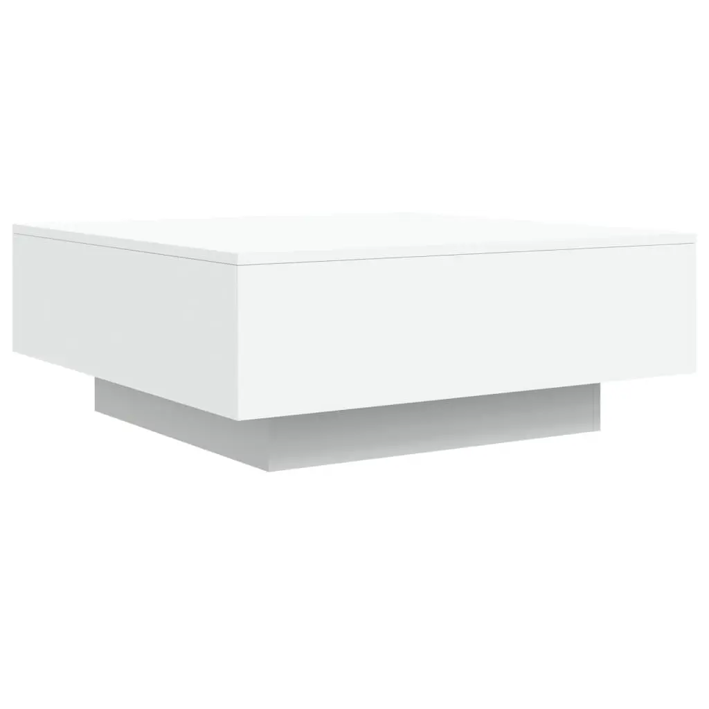 vidaXL Salongbord hvit 80x80x31 cm sponplate