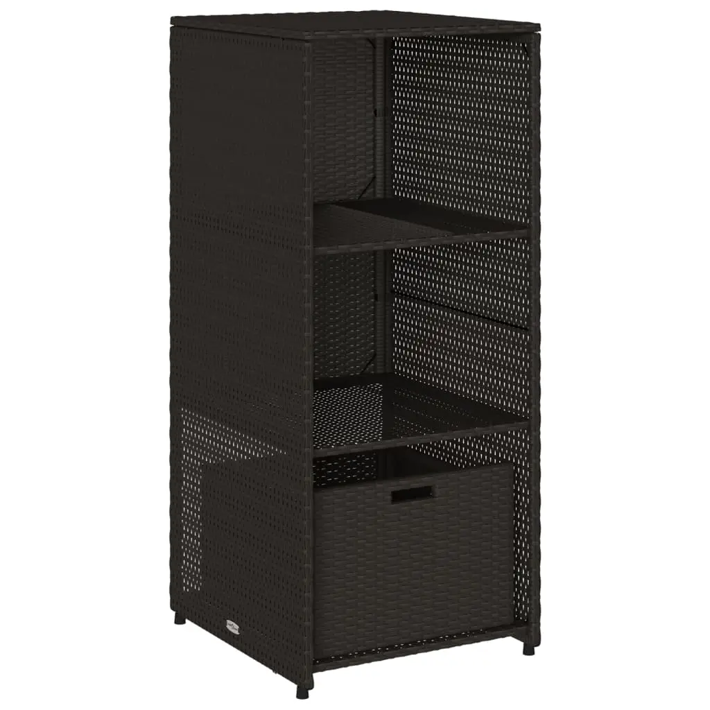 vidaXL Putekasse svart 50x55x115 cm polyrotting