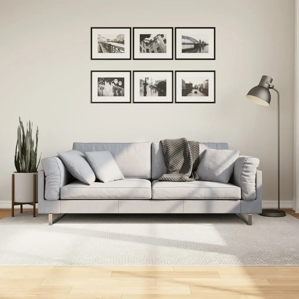 vidaXL Rug IZA kort luv skandinavisk utseende krem 160x230 cm