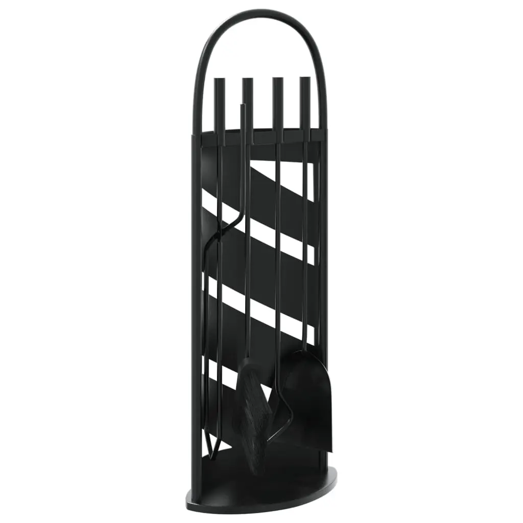 vidaXL Peisverktøysett 5 deler 23x15x66 cm stål