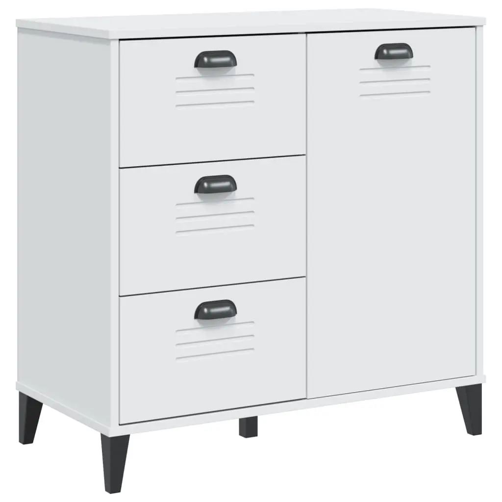 vidaXL Skjenk VIKEN hvit 80x40x80 cm konstruert tre