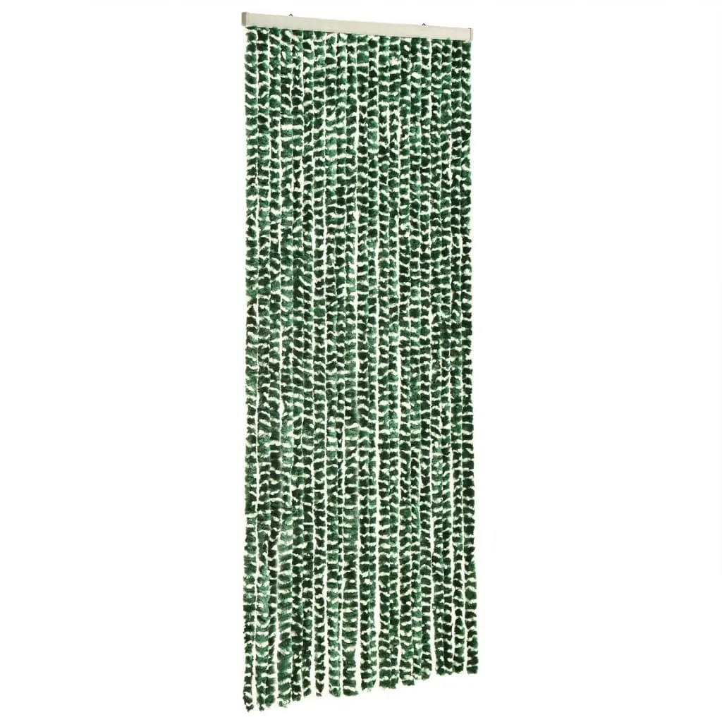 vidaXL Fluegardin grønn og hvit 100x230 cm chenille