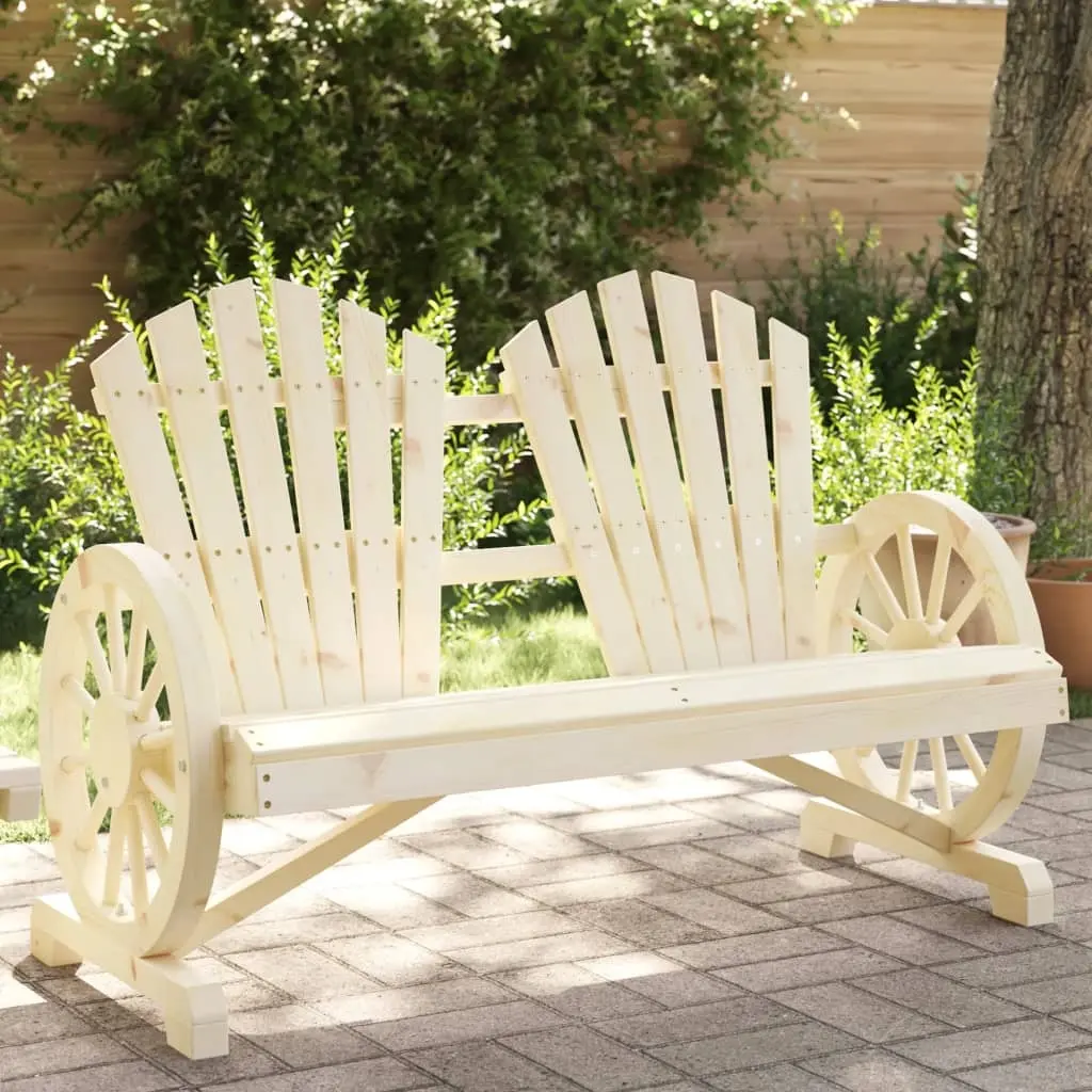 vidaXL Adirondack hagestol 2-seters heltre gran