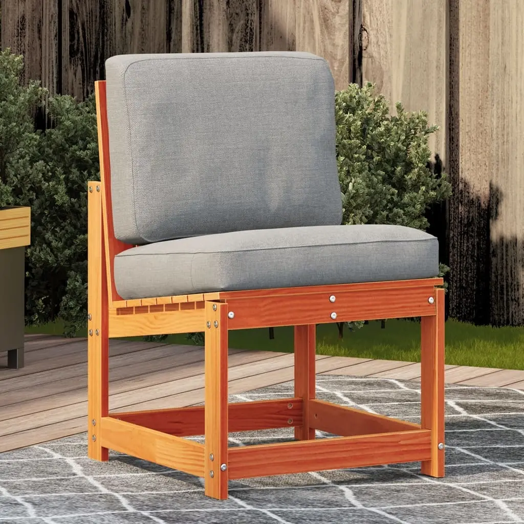 vidaXL Hagestol voksbrun 50,5x55x77 cm heltre furu