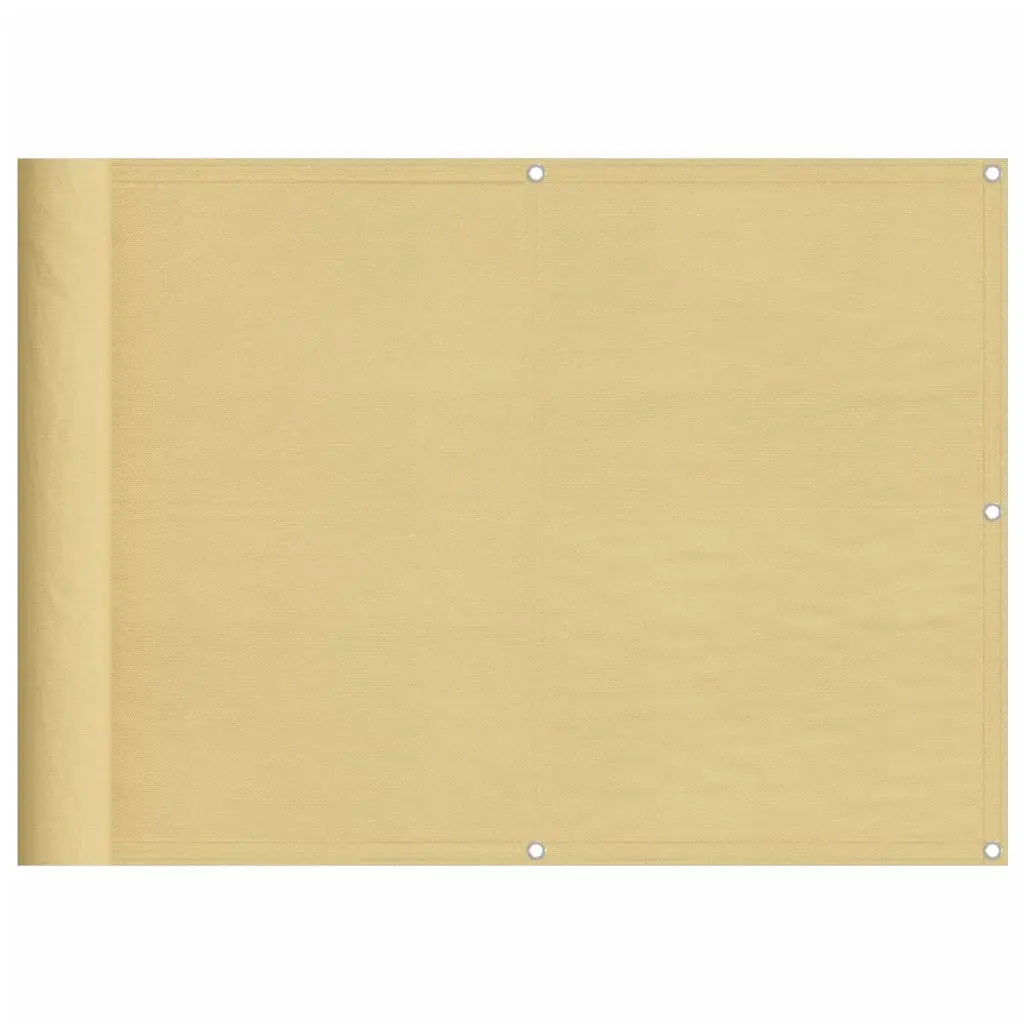 vidaXL Balkongskjerm sand 75x300 cm 100% polyester oxford
