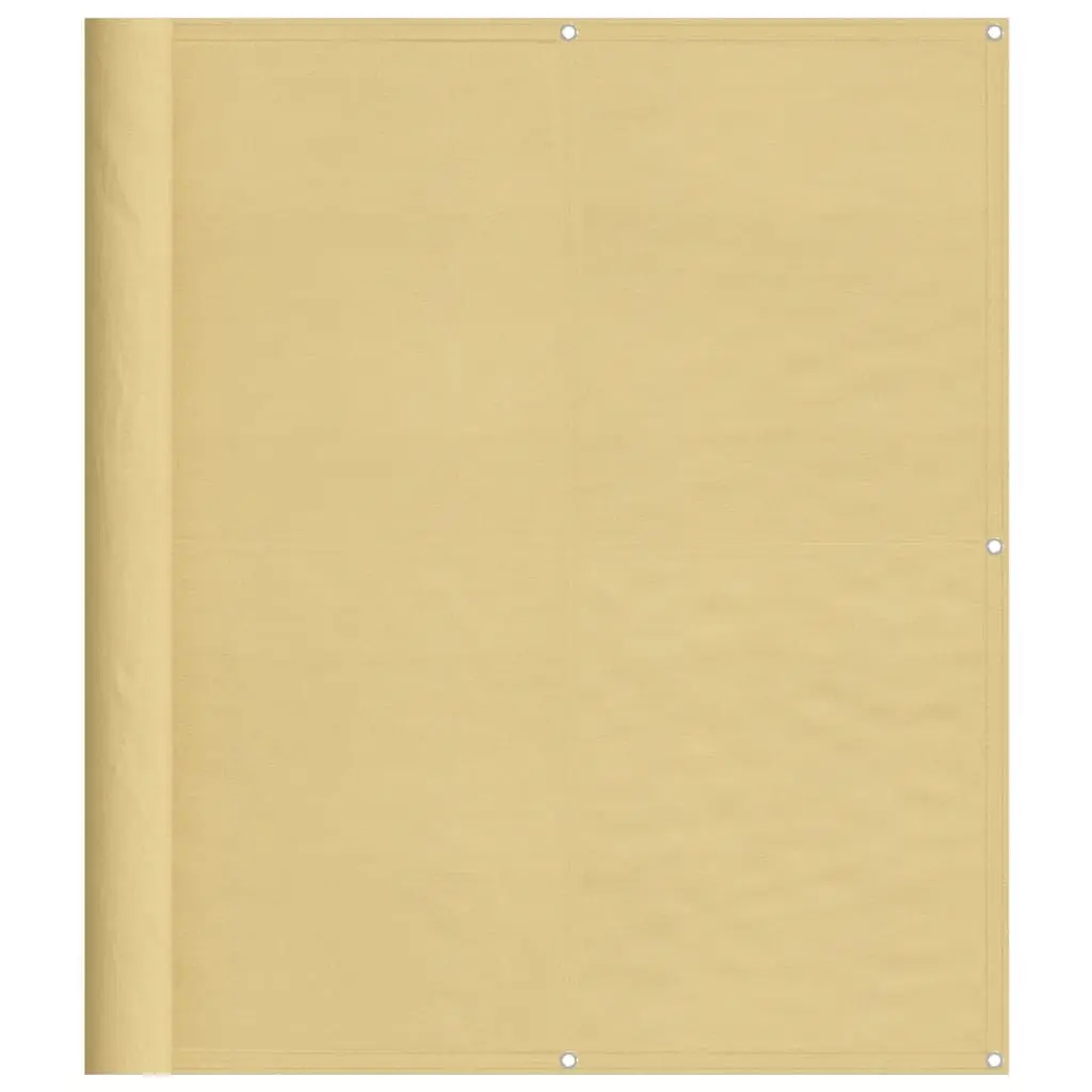vidaXL Balkongskjerm sand 120x800 cm 100% polyester oxford
