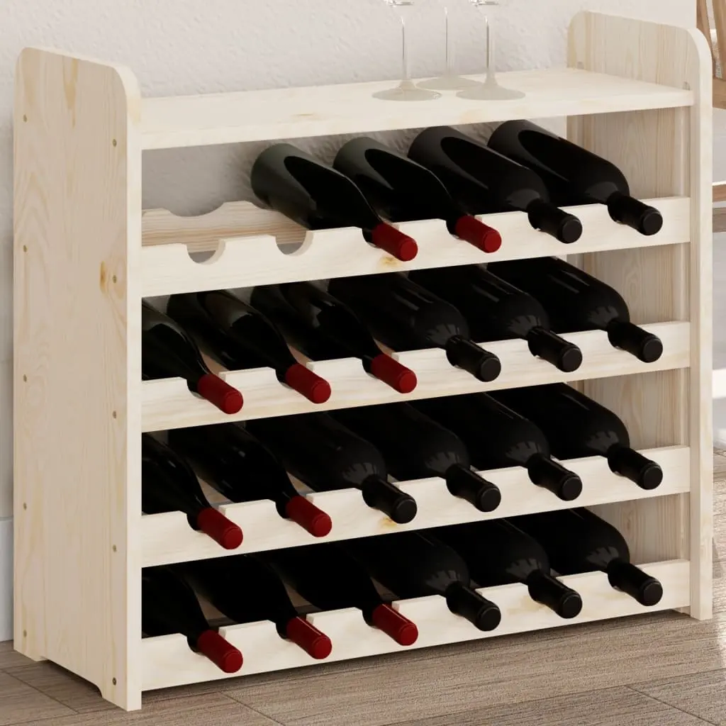 vidaXL Vinstativ med toppbrett 67,5x25x60 cm heltre furu