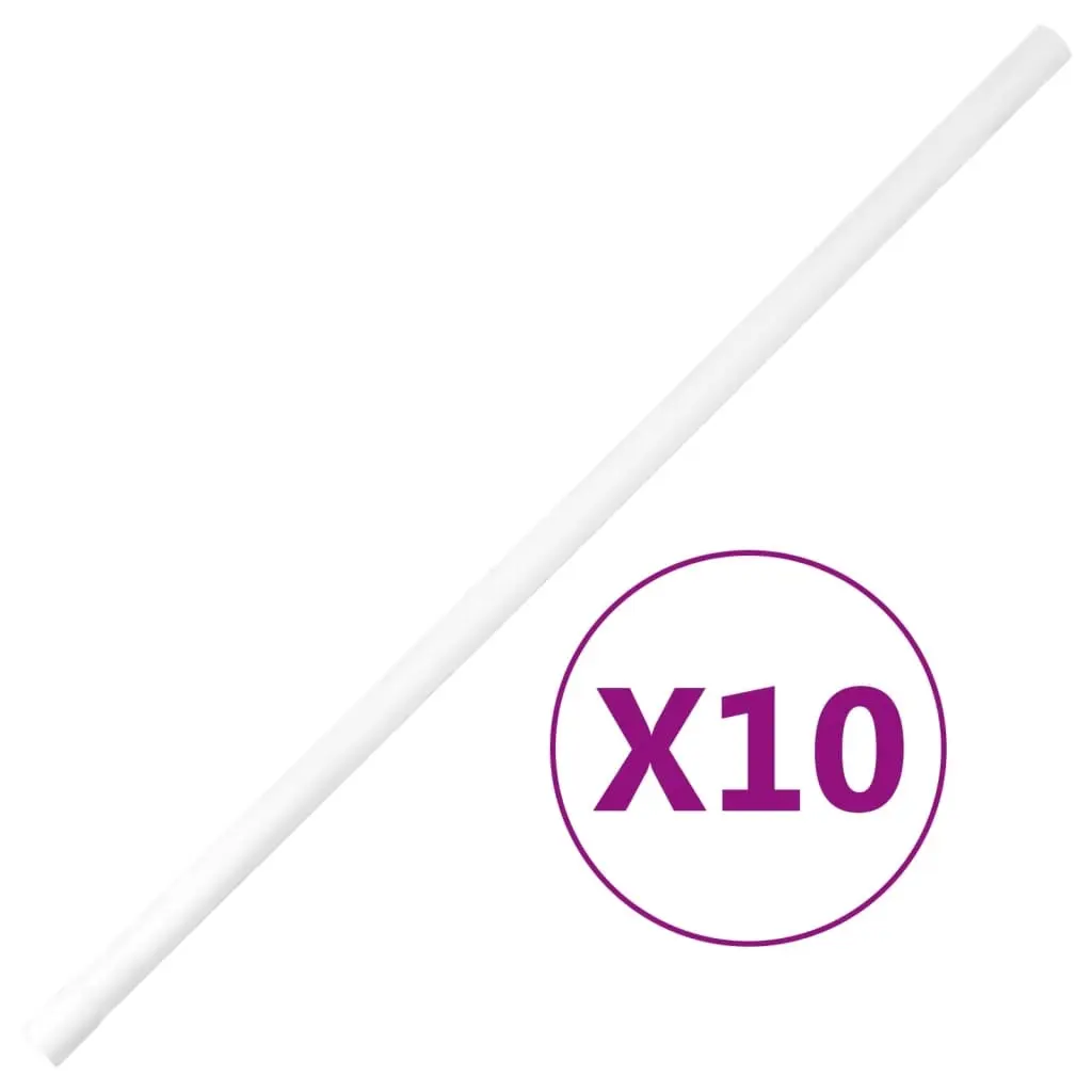 vidaXL Kabelkanaler med klips Ø20 mm 10 m PVC