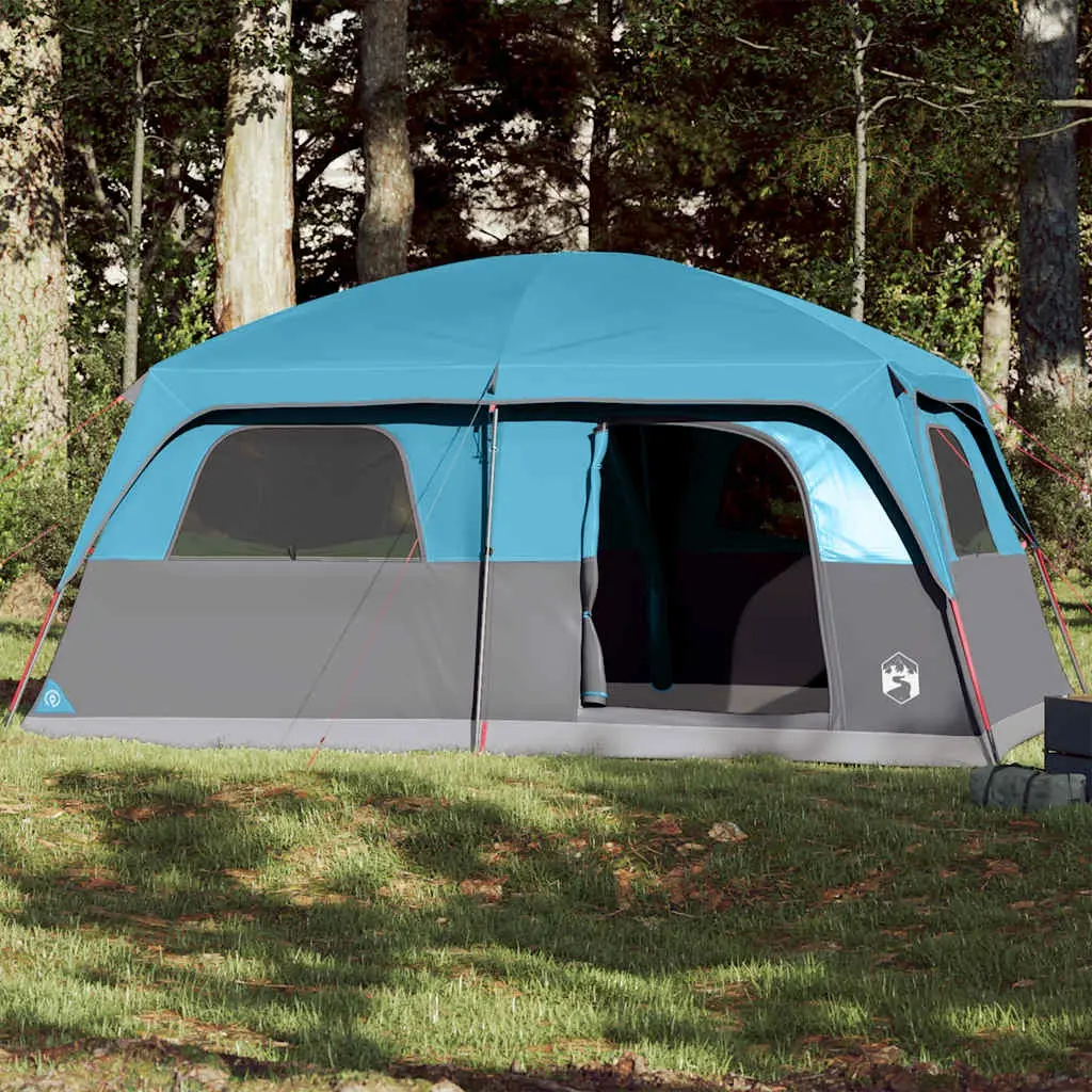 vidaXL Campingtelt 8 personer blå vanntett