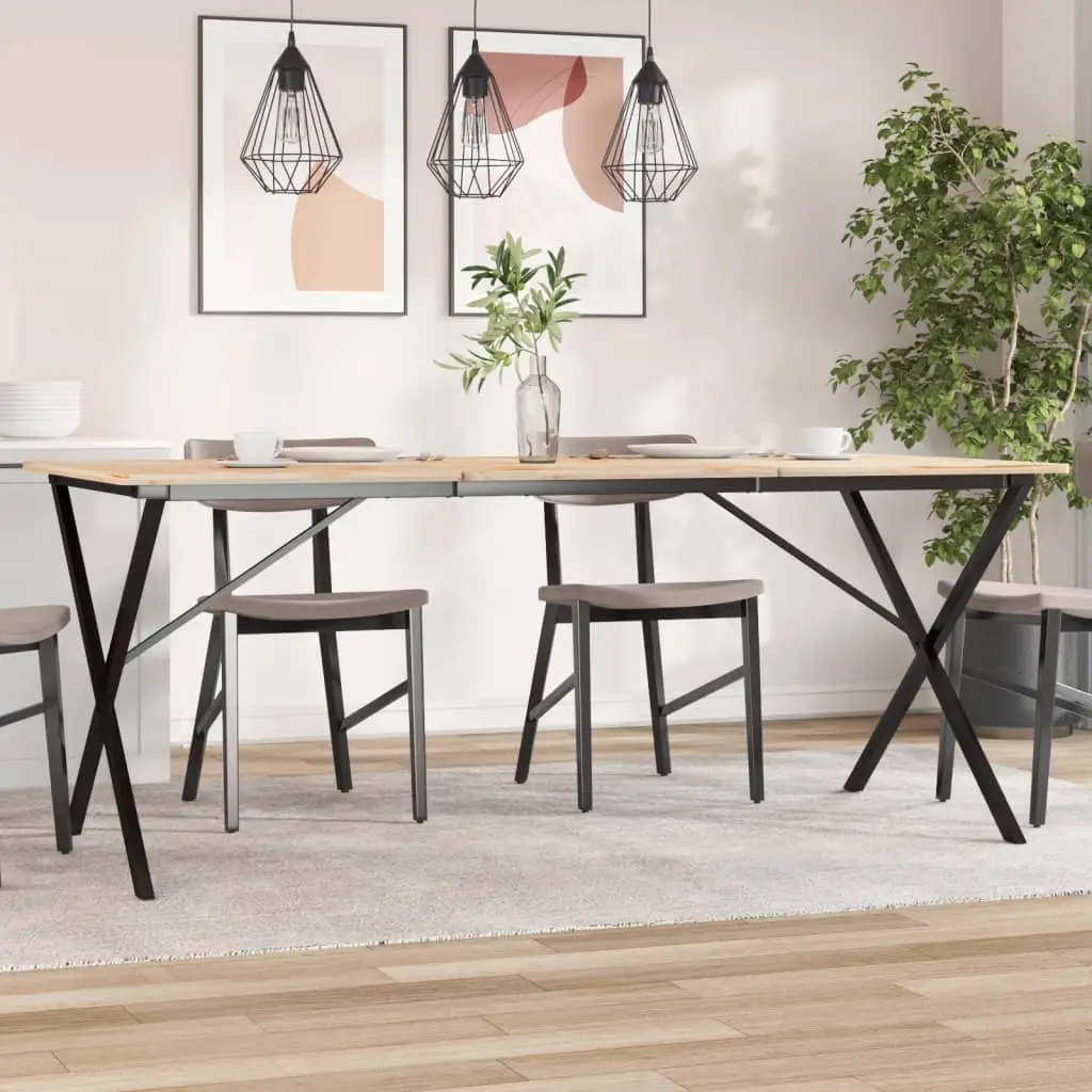 vidaXL Ben for spisebord X-ramme 160x80x73 cm stål