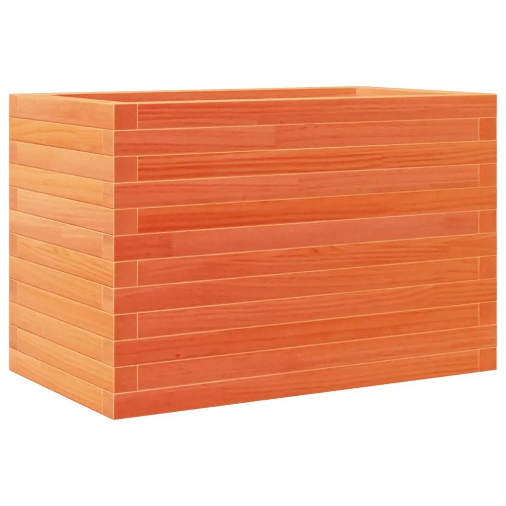vidaXL Plantekasse voksbrun 70x40x46 cm heltre furu