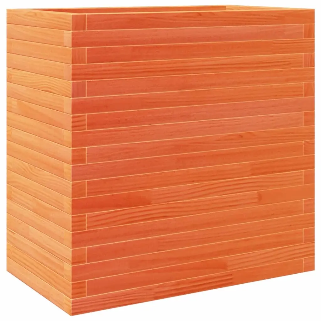 vidaXL Plantekasse voksbrun 70x40x68,5 cm heltre furu