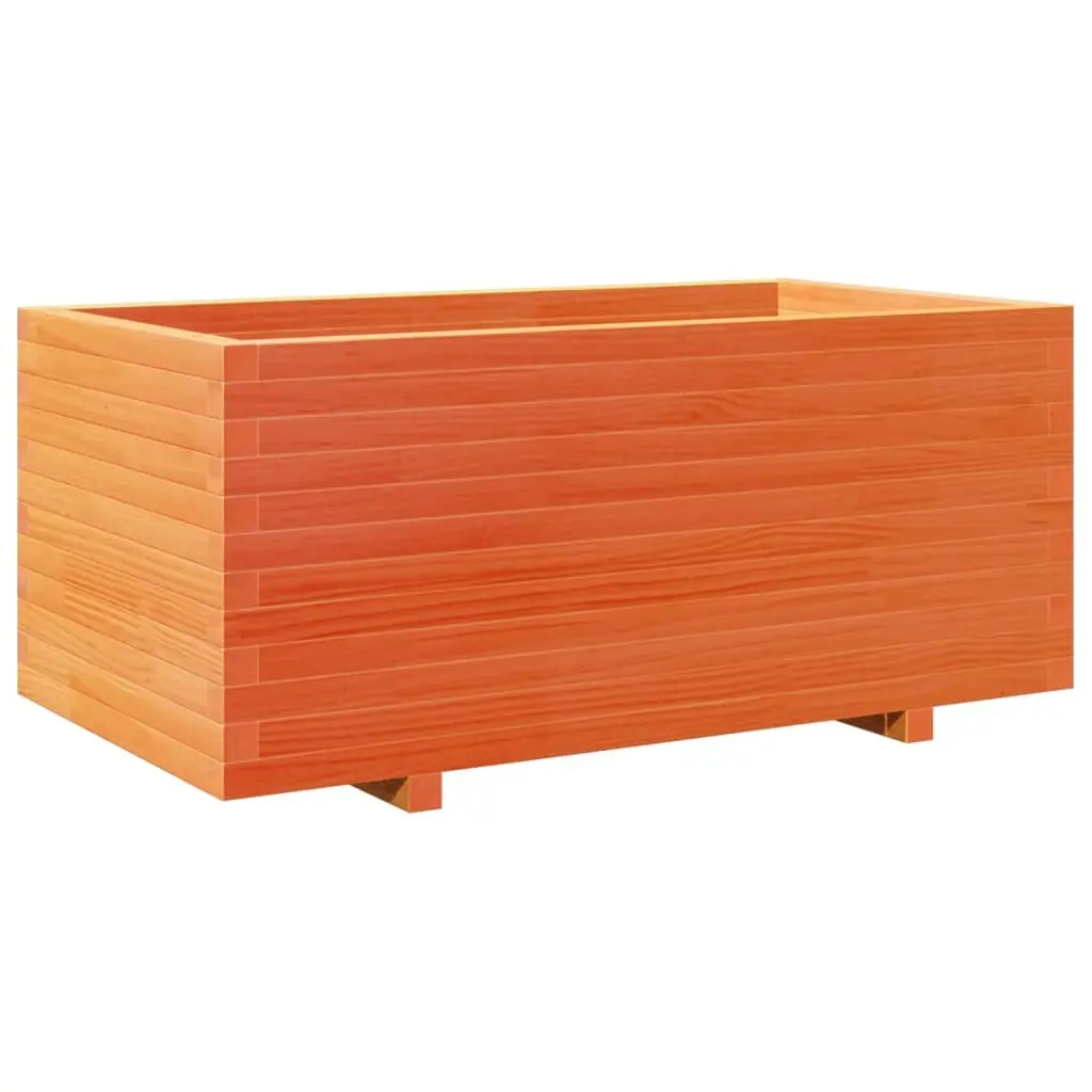 vidaXL Plantekasse voksbrun 110x60x49,5 cm heltre furu