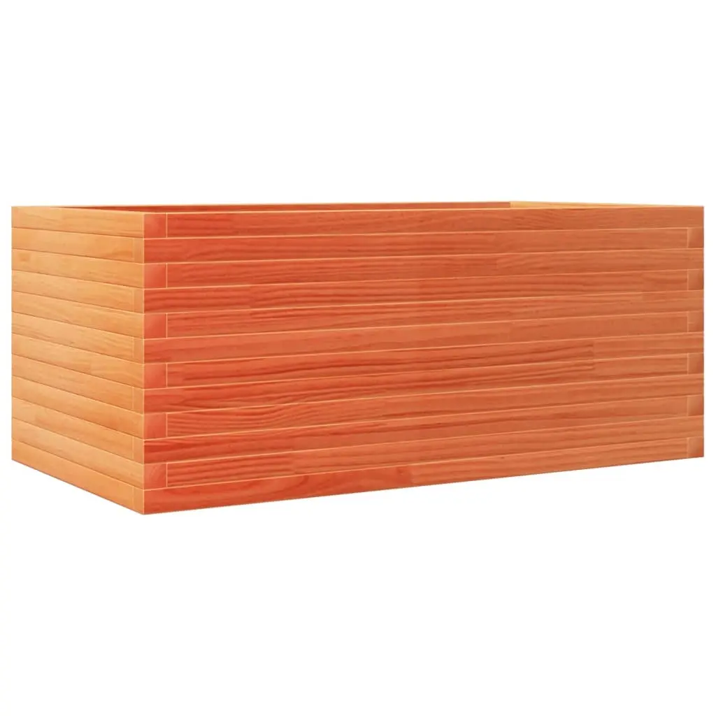 vidaXL Plantekasse voksbrun 110x60x46 cm heltre furu