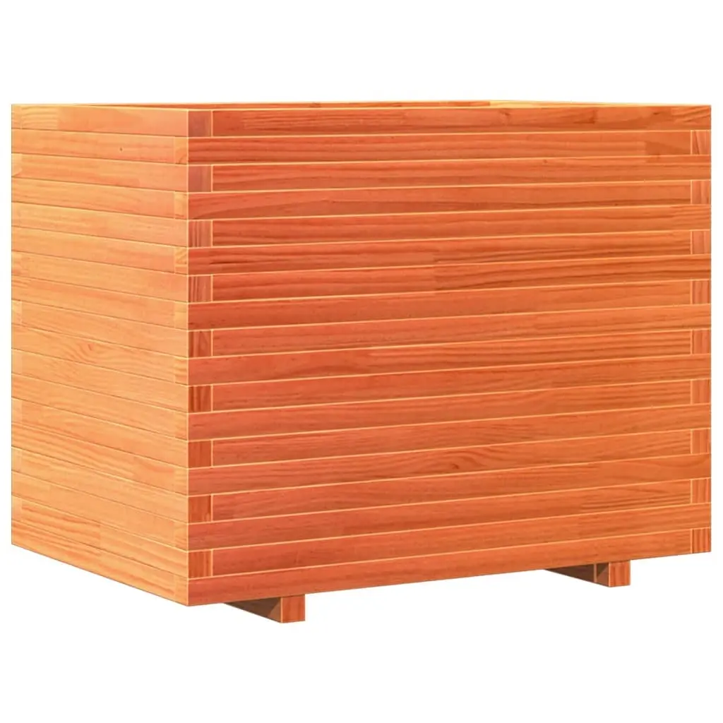 vidaXL Plantekasse voksbrun 90x60x72,5 cm heltre furu