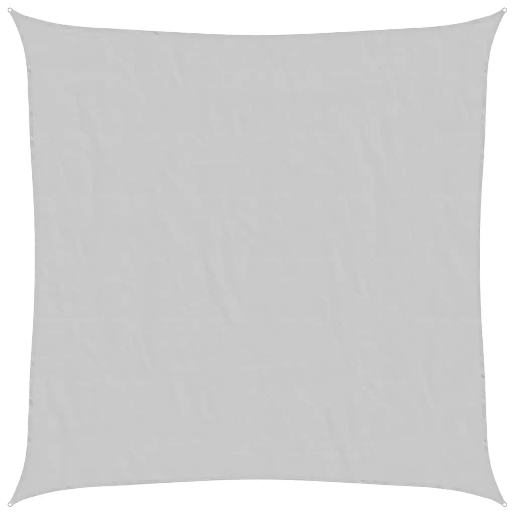 vidaXL Solseil lysegrå 4x4 m 100% polyester oxford