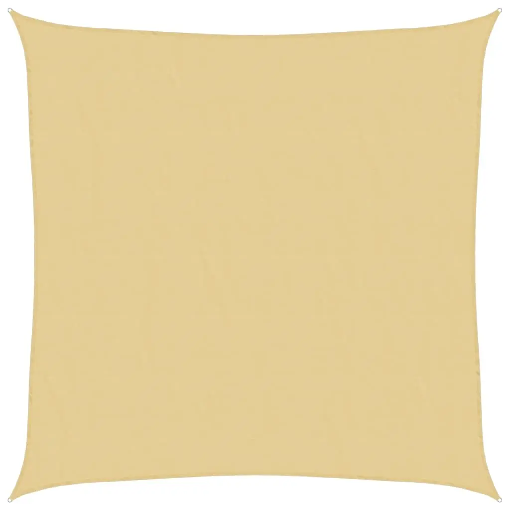 vidaXL Solseil sand 3,6x3,6 m 100% polyester oxford