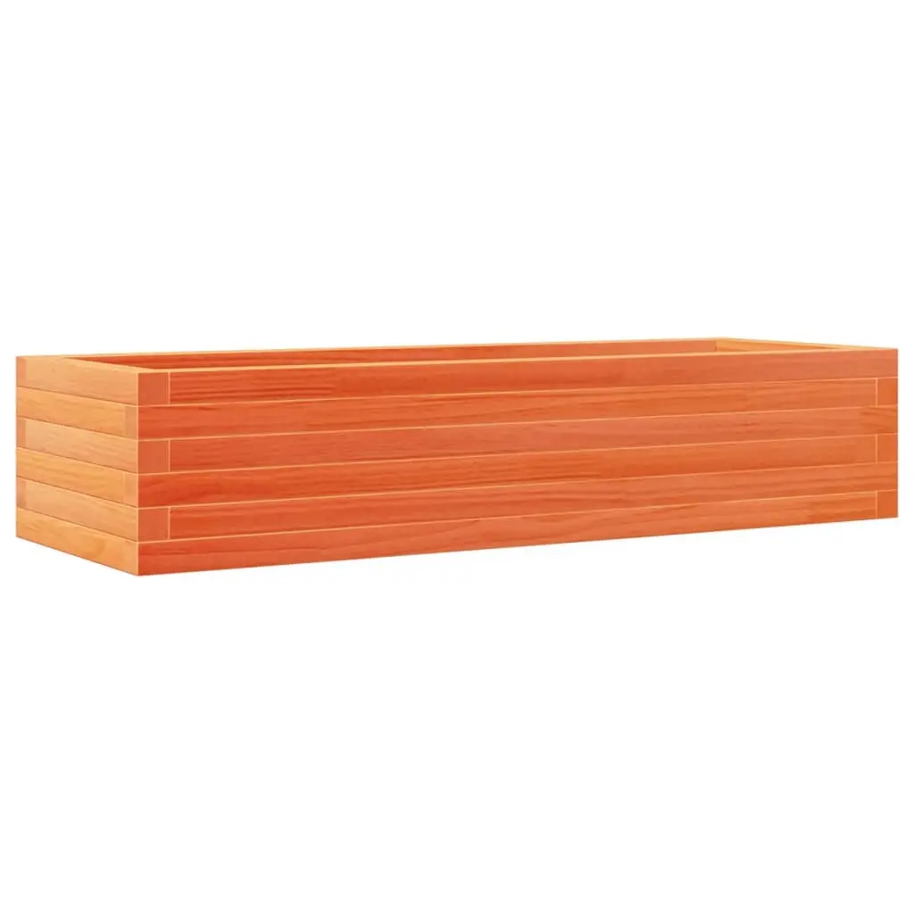vidaXL Hageplantekasse voksbrun 110x40x23 cm heltre furu
