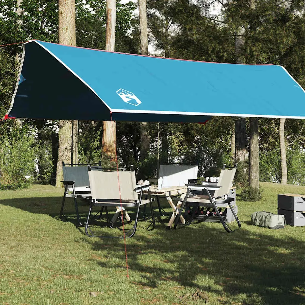 vidaXL Campingpresenning blå 500x294 cm vanntett