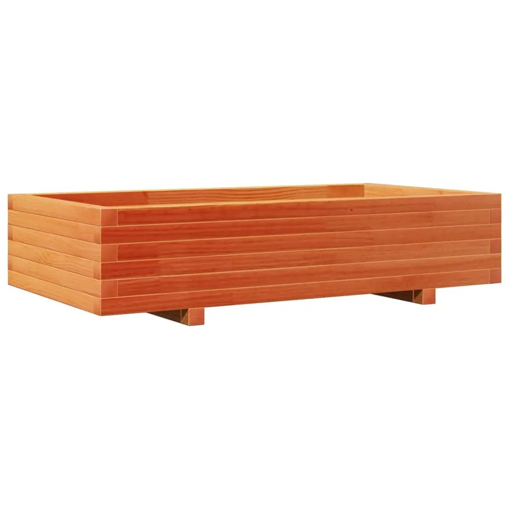 vidaXL Plantekasse voksbrun 110x60x26,5 cm heltre furu