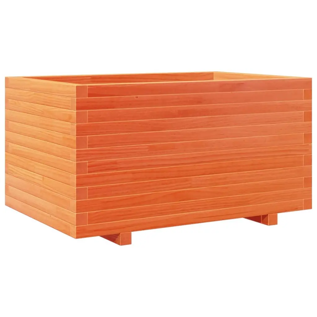 vidaXL Plantekasse voksbrun 90x60x49,5 cm heltre furu