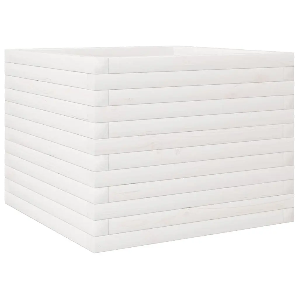 vidaXL Plantekasse hvit 60x60x45,5 cm heltre furu