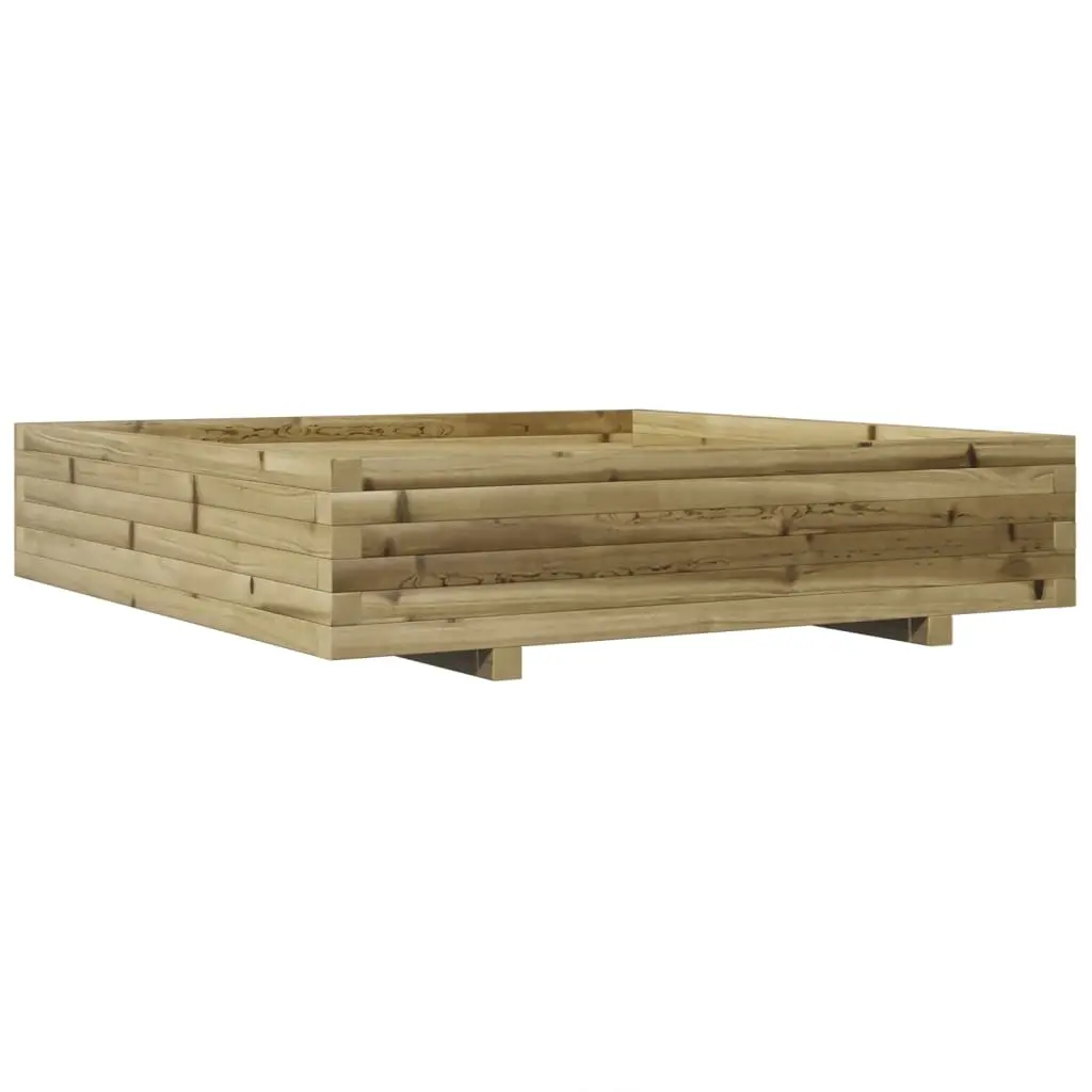 vidaXL Plantekasse 110x110x26,5 cm impregnert furu