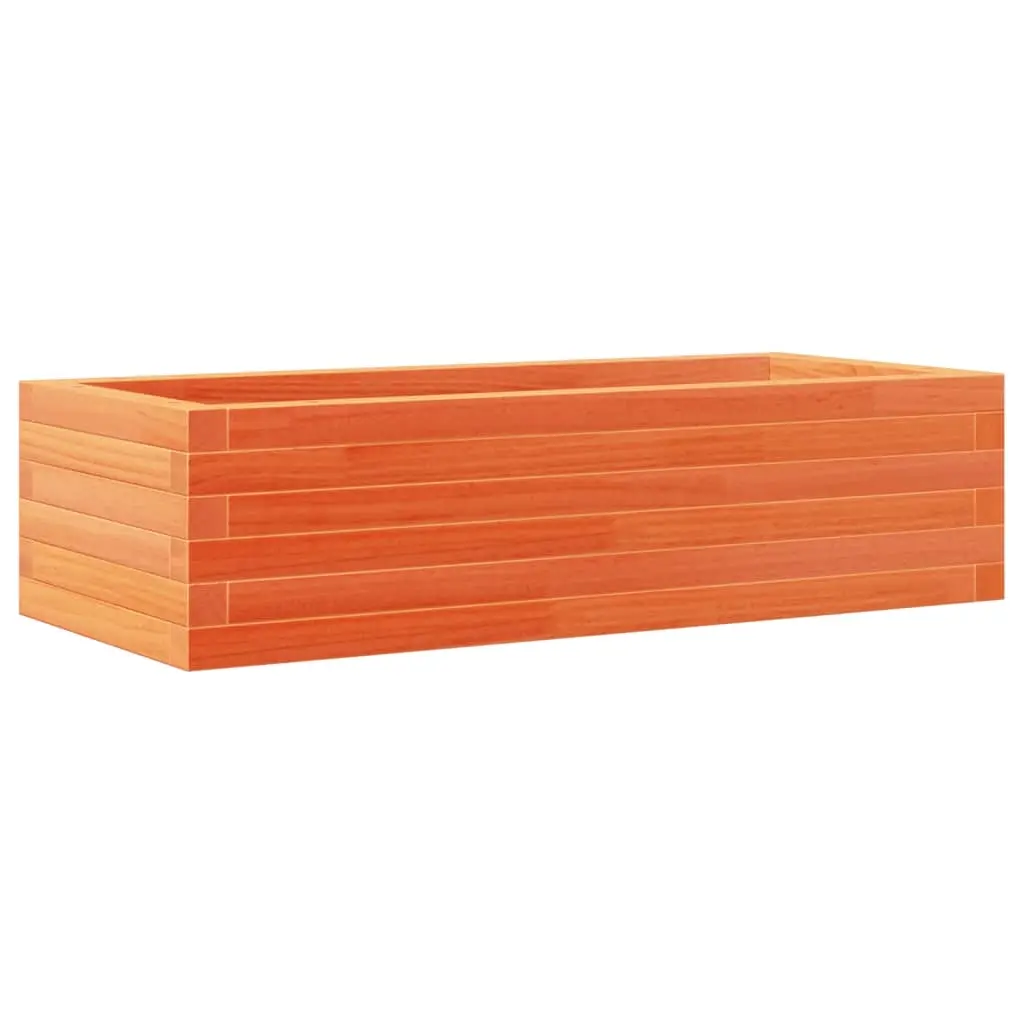 vidaXL Hageplantekasse voksbrun 90x40x23 cm heltre furu