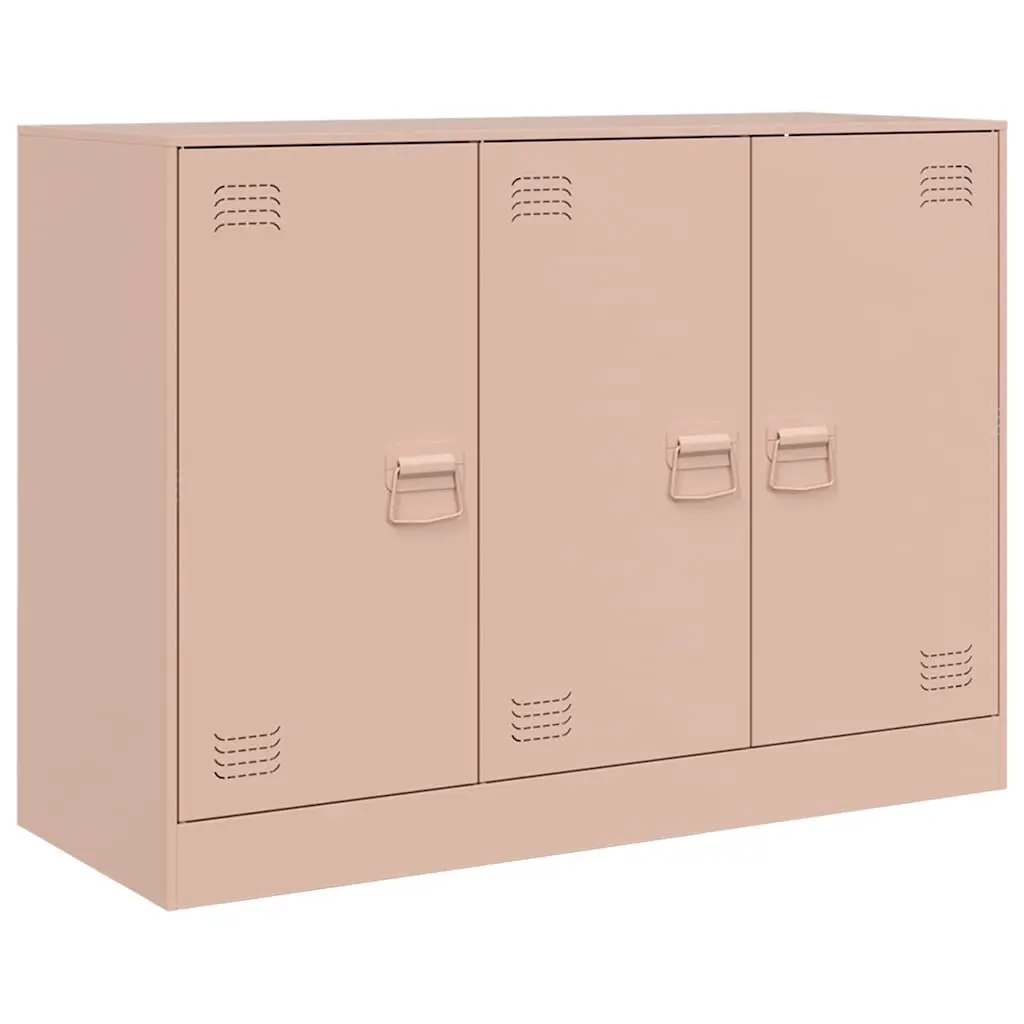 vidaXL Skjenk rosa 99x39x73 cm stål