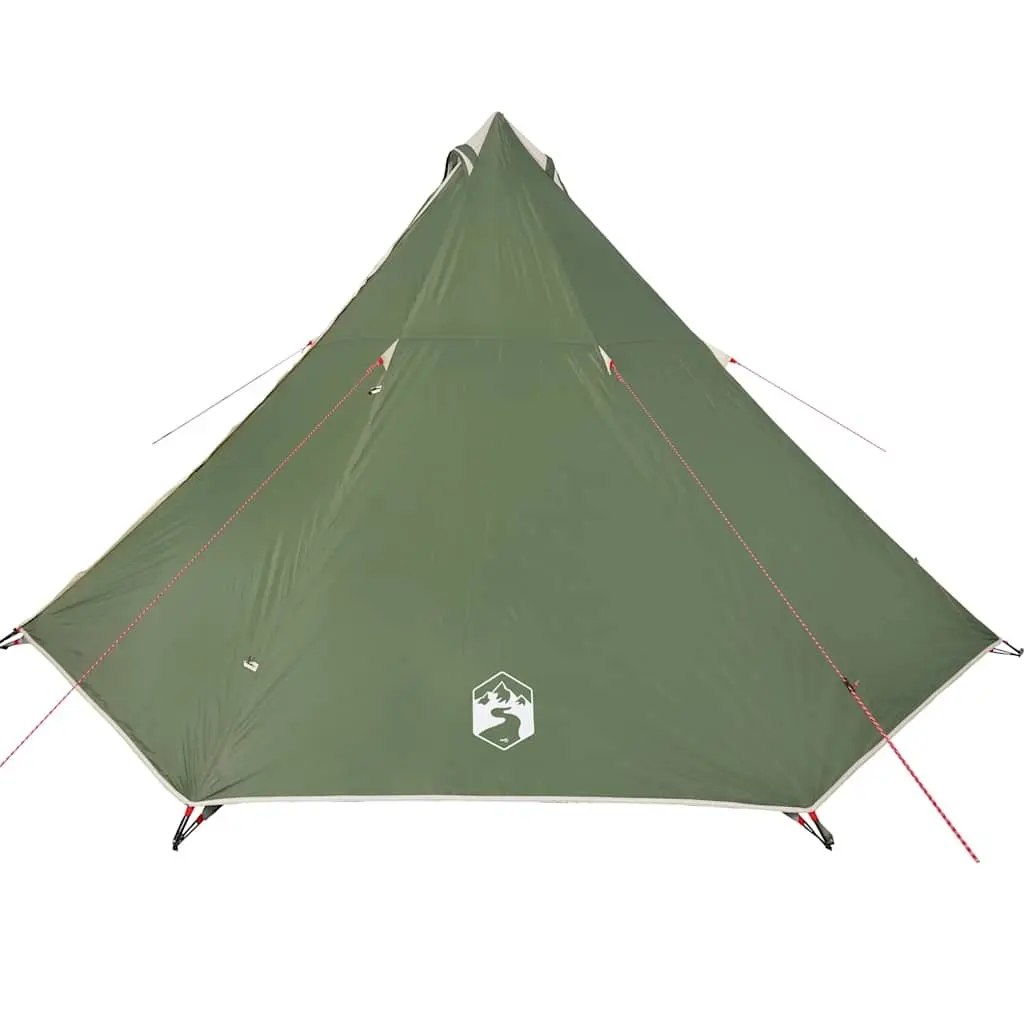 vidaXL Tipi-telt for camping 8 personer grønn vanntett
